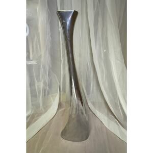 Extra Tall Pewter Bud Vase 19 inch by Armel Interprise